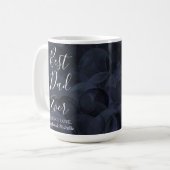 最高のパパ・エバー・ブラック・チャコール・ファザーズ・デイ コーヒーマグカップ (正面左)