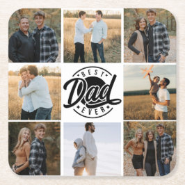 「最高のパパ・エバー」紙・コースター スクエアペーパーコースター
