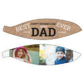 最高のパパ・エバ・ファザーズ・デイ2フォトコラージュ素朴 バスケットボール (パネル)