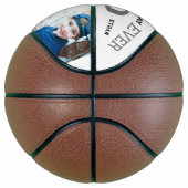 最高のパパ・エバ・ファザーズ・デイ2フォト名前をカスタムする バスケットボール (右)