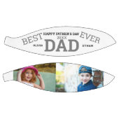 最高のパパ・エバ・ファザーズ・デイ2フォト名前をカスタムする バスケットボール (パネル)