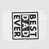 最高のパパ・エバ・ファザーズ・デイ・ゴルフタオル ゴルフタオル (横)