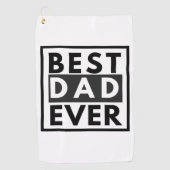 最高のパパ・エバ・ファザーズ・デイ・ゴルフタオル ゴルフタオル (正面)