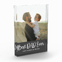 最高のパパ・エバ・ファザーズ・デイ・・フシンプルォト・ブロック