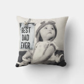 最高のパパ·エバ·フォト·ファザーズ·デイ クッション (裏面)