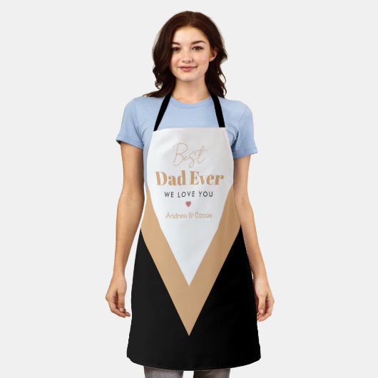最高のパパ エプロン (着用した状態)