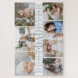 最高のパパ |カスタムメッセージとキッド写真のコラージュ ジグソーパズル