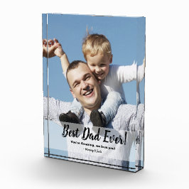 最高のパパ!カスタム写真父の日 フォトブロック