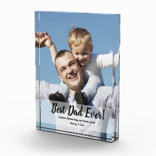 最高のパパ!カスタム写真父の日 フォトブロック