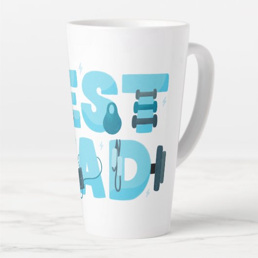 '最高のパパ カフェラテマグ (右アングル)