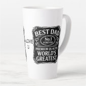 最高のパパ カフェラテマグ (右アングル)