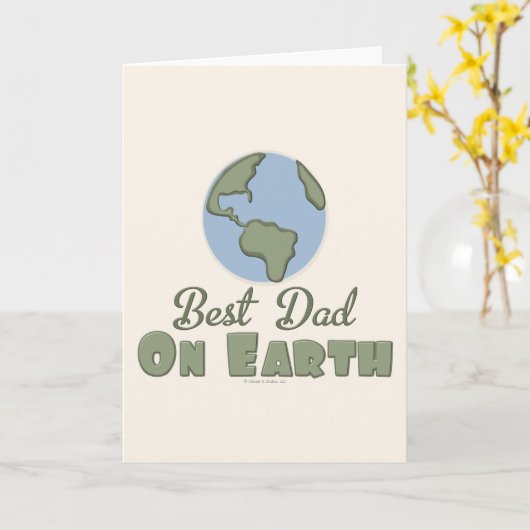 最高のパパ カード (黄色い花)