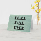 最高のパパ カード (黄色い花)