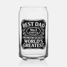 最高のパパ ガラス缶