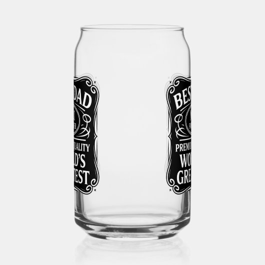 最高のパパ ガラス缶 (右)