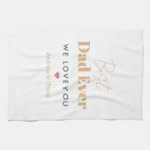 最高のパパ キッチンタオル (横)