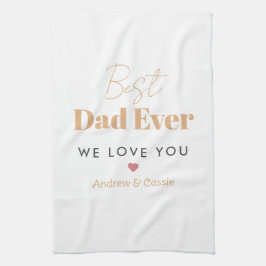 最高のパパ キッチンタオル