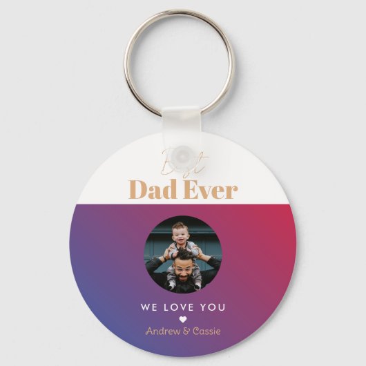 最高のパパ キーホルダー (正面)