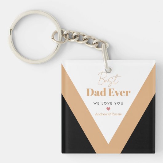 最高のパパ キーホルダー (正面)