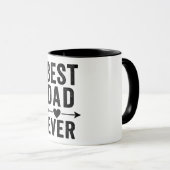 最高のパパ – ギフトスタイリッシュマグカップ マグカップ (正面右)