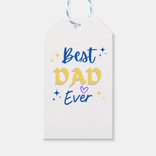 最高のパパ ギフトタグ (正面)