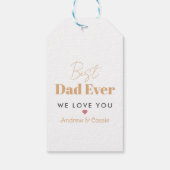 最高のパパ ギフトタグ (裏面)