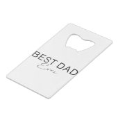 最高のパパ クレジットカード栓抜き (正面アングル)