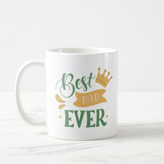 最高のパパ コーヒーマグカップ (左)