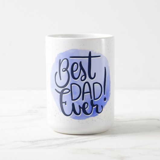 最高のパパ コーヒーマグカップ (中央)