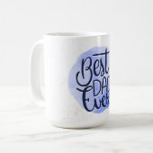 最高のパパ コーヒーマグカップ (正面左)