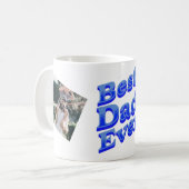 最高のパパ コーヒーマグカップ (正面左)