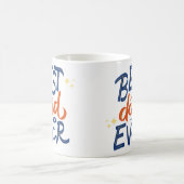 最高のパパ コーヒーマグカップ (中央)