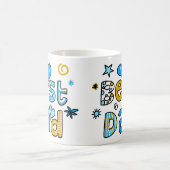 最高のパパ コーヒーマグカップ (中央)