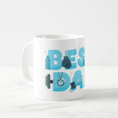 '最高のパパ コーヒーマグカップ (正面左)