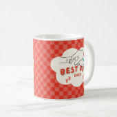 最高のパパ コーヒーマグカップ (正面右)