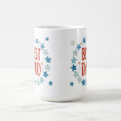 最高のパパ コーヒーマグカップ (中央)