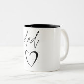 最高のパパ・コーヒー・マグ |個人用マグ |父 ツートーンマグカップ (正面右)