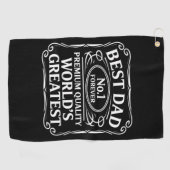 最高のパパ ゴルフタオル (横)