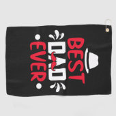 最高のパパ ゴルフタオル (横)