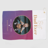 最高のパパ ゴルフタオル (横)