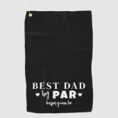 最高のパパ ゴルフタオル (正面)