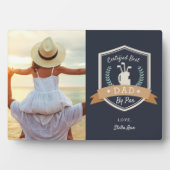 最高のパパ |ゴルフパパ写真 フォトプラーク (正面)