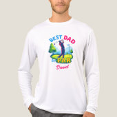 最高のパパ | ゴルフパパ父の日 トライブレンドTシャツ (正面)