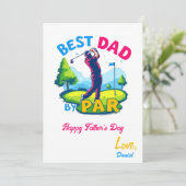 最高のパパ | ゴルフ好きの父の日 カード (スタンド正面)