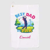 最高のパパ | ゴルフ好きの父の日 ゴルフタオル (正面)