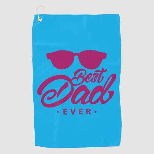 最高のパパ ゴルフ タオル (正面)