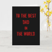 最高のパパ・ザ・ワールドファーザデー カード (黄色い花)