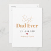 最高のパパ シーズンポストカード (正面/裏面)