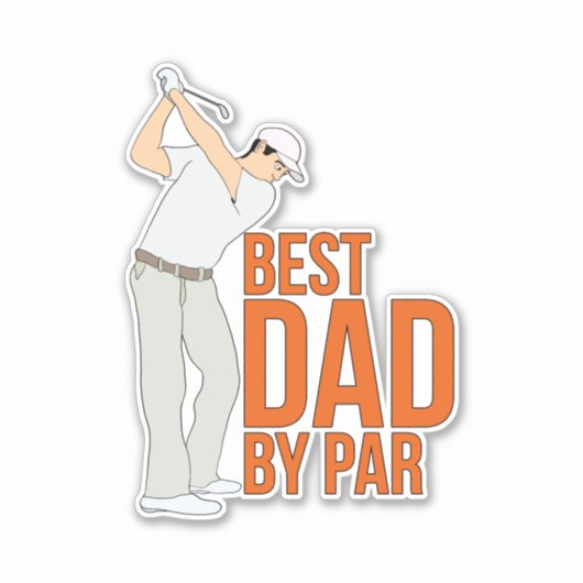 最高のパパ シール (正面)