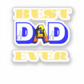 最高のパパ シール (正面)